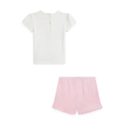 Polo Ralph Lauren Shirt And Short Set Babies in Cream
