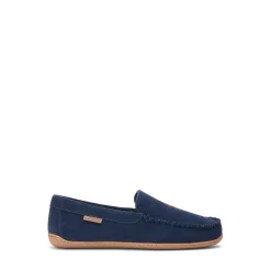 Polo Ralph Lauren Suede Moccasin Slippers in Blue