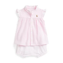 Polo Ralph Lauren Top And Bloomers Clothing Set Infants in Pink