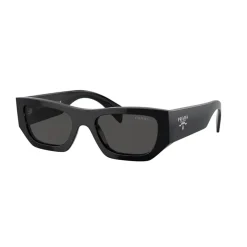 Prada Logo Rectangular Sunglasses in Black