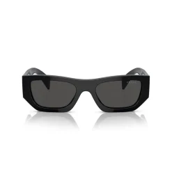Prada Logo Rectangular Sunglasses in Black
