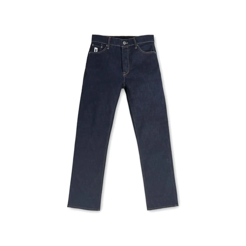 Pretty Green Five Pocket Slim Jeans in Blue