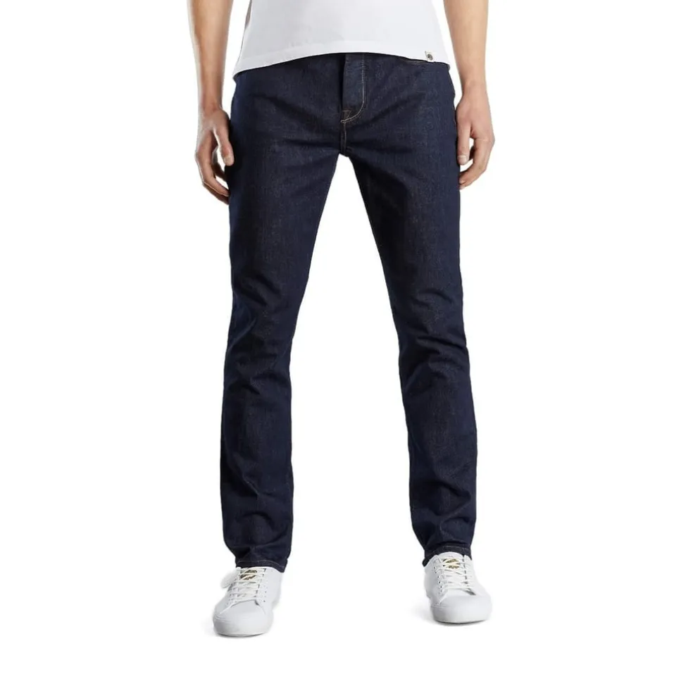 Pretty Green Five Pocket Slim Jeans in Blue