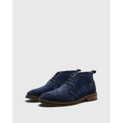Pretty Green Handley Chukka Boot in Blue