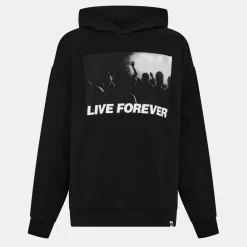 Pretty Green Live Forever Hoody Sn61 in Black