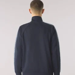 Pretty Green Mock Neck Regular Fit Athletic Top in Blue