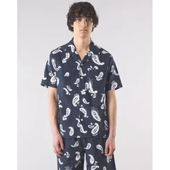 Pretty Green Widnes Pais Shirt in Blue