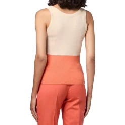 PS Paul Smith Relaxed Fit Sleeveless Sweater in White