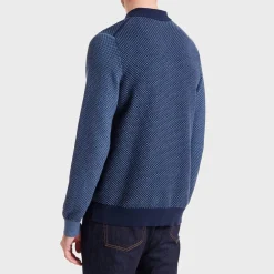 PS Paul Smith Long Sleeve Knit Regular Fit Shirt in Blue