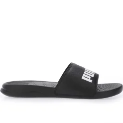 Puma Adults Popcat Logo Sliders in Black