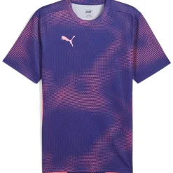 Puma Final Jersey Regular Fit Crew Neck T-Shirt in Purple