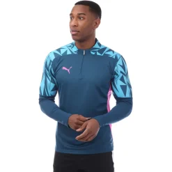 Puma IndividualFINAL 1/4 Zip Top in Blue