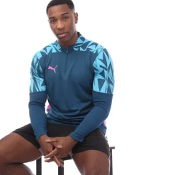 Puma IndividualFINAL 1/4 Zip Top in Blue
