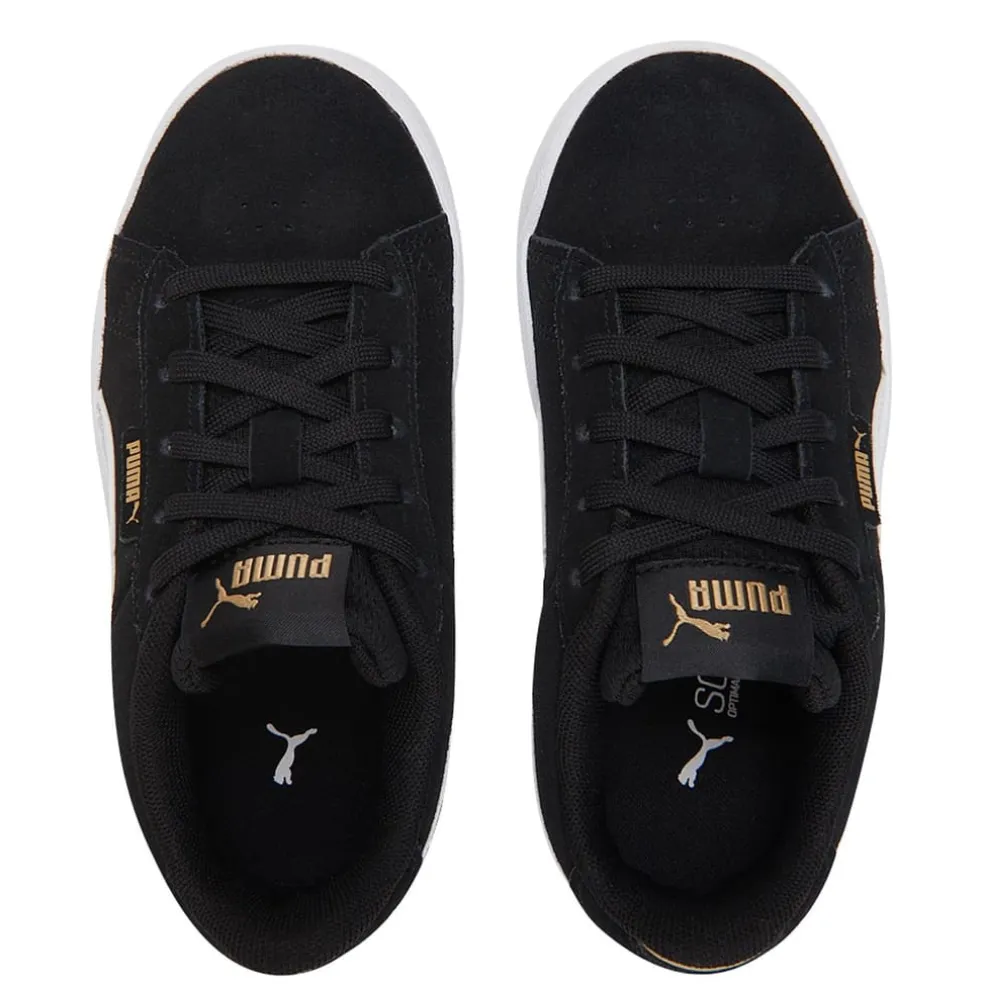 Puma Jada Suede Child Girls Trainers in Black