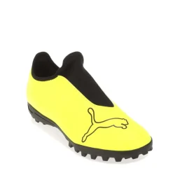 Puma Junior Finesse Laceless Turf Football Boots in Yellow