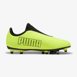 Puma Juniors Finesse Laceless FG Football Boots in Yellow