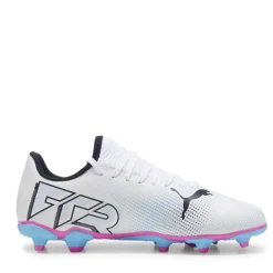 Puma Juniors Future 7 Match FG/AG Football Boots in White