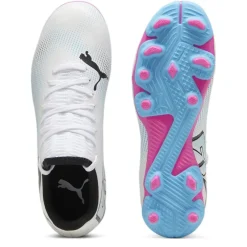 Puma Juniors Future 7 Match FG/AG Football Boots in White