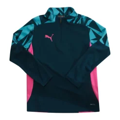 Puma Juniors IndividualFINAL 1/4 Zip Top in Blue