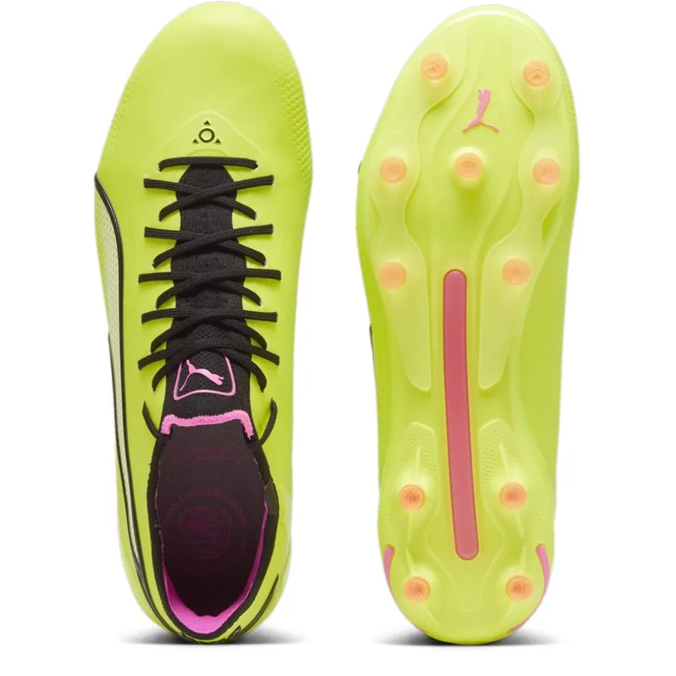 Puma King Ultimate Firm Ground Football Boots in Green