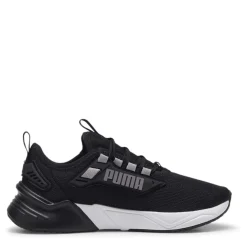 Puma Low Top Flat Heel Sneakers in Black