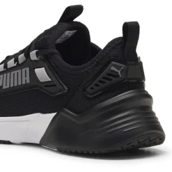 Puma Low Top Flat Heel Sneakers in Black