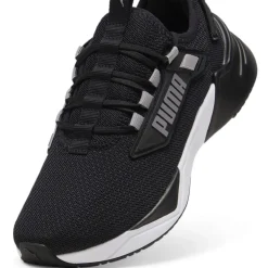 Puma Low Top Flat Heel Sneakers in Black