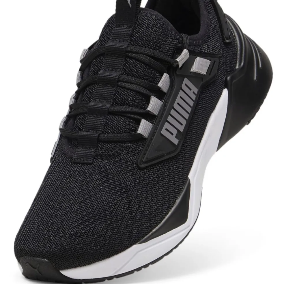 Puma Low Top Flat Heel Sneakers in Black
