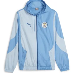 Puma Manchester City Pre Match Woven Jacket Adults in Blue