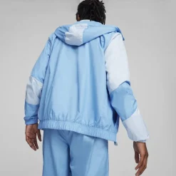 Puma Manchester City Pre Match Woven Jacket Adults in Blue