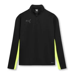 Puma Mens Finesse Performance Quarter Zip Drill Top in Black