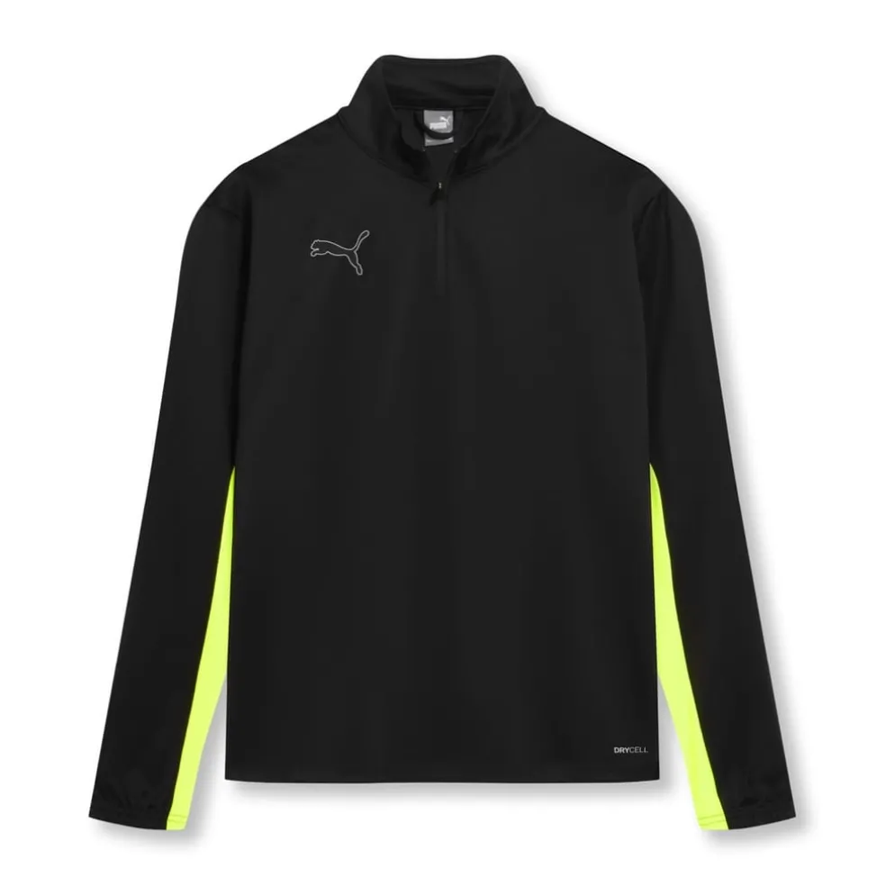 Puma Mens Finesse Performance Quarter Zip Drill Top in Black