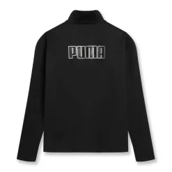 Puma Mens Finesse Performance Quarter Zip Drill Top in Black