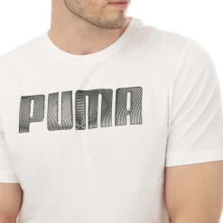 Puma Mens Sportstyle Logo T-Shirt in White