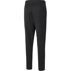 Puma Mens Tapered Tracksuit Bottoms in Black