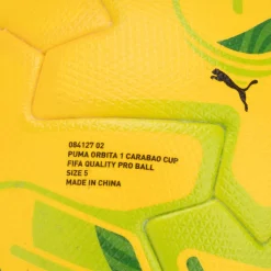 Puma Orbita Caraboa Cup Football in Yellow
