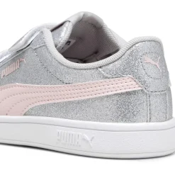 Puma Smash 3.0 Glitz Glam V Child Girl Trainers in Grey