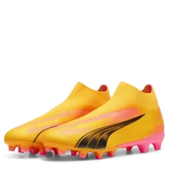 Puma Ultra Match Laceless Firm Ground Football Boots in Orange