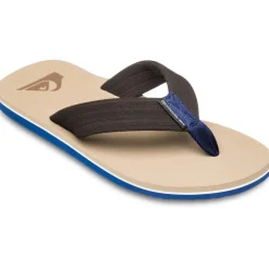 Quiksilver Mens Molokai Layback Flip Flops in Brown