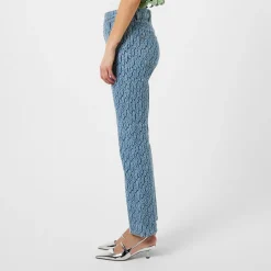 Rabanne Monogram Denim Jeans in Blue