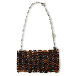 Rabanne Nano 1969 Tartauga Bag in Brown