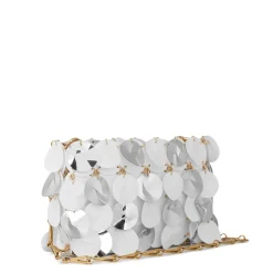 Rabanne Sequinned Shoulder Bag in Silver