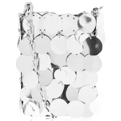 Rabanne Sparkling Mini Bag in Silver