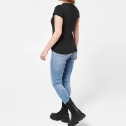 Rag and Bone High Rise Ankle Skinny Jeans in Blue