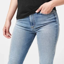 Rag and Bone High Rise Ankle Skinny Jeans in Blue