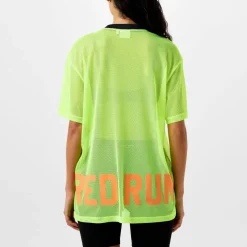Red Run Varsity Tee in Green