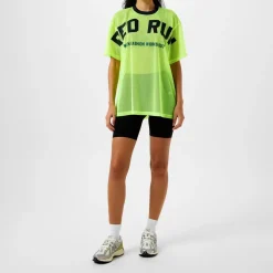 Red Run Varsity Tee in Green