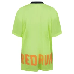 Red Run Varsity Tee in Green