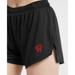 Red Run Womens Inky Running Shorts in Black