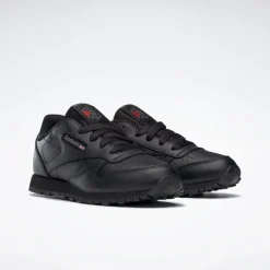 Reebok Classic Leather Shoes Childrens in Black